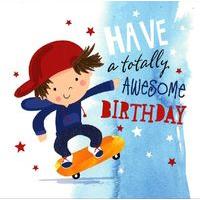 Skateboard birthday card