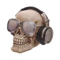 skull with sunglasses money box