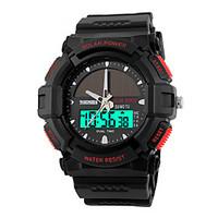 skmei 1058 mens woman solar electronicwatches outdoor sports waterproo ...