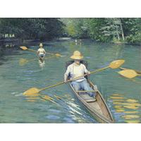 Skiffs By Gustave Caillebotte