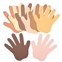 skin tone hand cut outs pack of 50