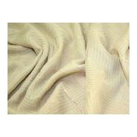 Skeleton Leaf Pleated Georgette Dress Fabric Beige