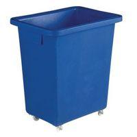 SKIP - BOTTLE 580x410x700mm ROYAL BLUE 4x50mm SWIVEL NYLON