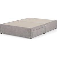 skye 2 drawer double divan owl grey