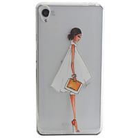Skirt Girl Pattern Material TPU Phone Case For Sony Xperia E5 XA