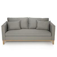 Sky 3 Seater Fabric Sofa Silver Blue