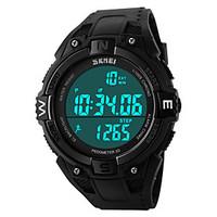 SKMEI 1141 Men\'s Woman Watch Double Significant Outdoor Sports Watch Mountain Climbing Waterproof Electronic Watch Male LED Students Multi - Function
