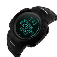 SKMEI 1231 Men\'s Woman Watch 50M Waterproof/Compass/Outdoor Mountaineering Sports Watch/Stopwatch/World Clock/EL Backlight