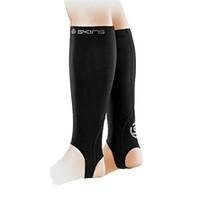 skins essentials mens compression calf tights with stirrup black large