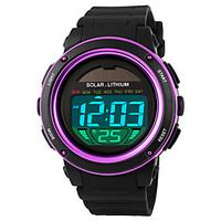 skmei 1096 mens woman solar electronicwatches outdoor sports waterproo ...