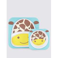 Skip Hop Zoo Tabletop Set (Plate & Bowl) - Giraffe
