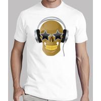 skull with headphones