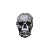 Skull Iron-On Woven Patch