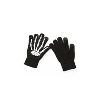 Skeleton Hand Touchscreen Gloves