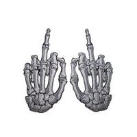 Skelli Hand Finger Bone Patch Pair - Size: One Size