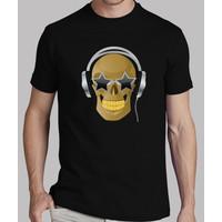 skull with headphones