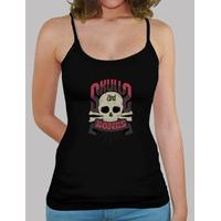 skulls and bones tank top girl