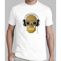 skull with headphones