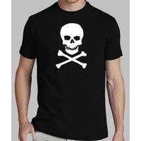 skull boy manga short, black