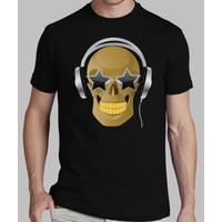 skull with headphones