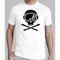 Skull crossed ski