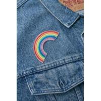 skinnydip rainbow iron on patch assorted