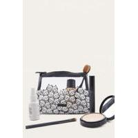 skinnydip cat face make up bag clear