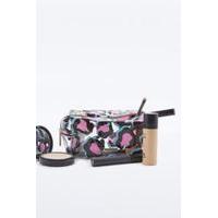 skinnydip leopard make up bag assorted