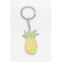 Skinnydip Pineapple Enamel Key Charm, YELLOW