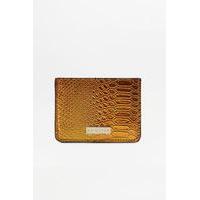 skinnydip comet cardholder wallet gold