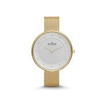 skagen ladies gitte refined gold watch