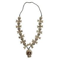 skull cross bones necklace