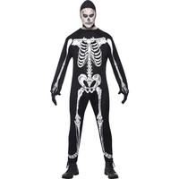 Skeleton Fancy Dress Costume Mens Size 42-44 L (halloween)