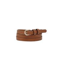 Skinny Faux Leather Belt