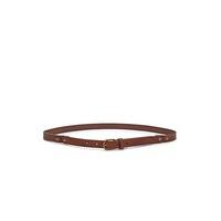 Skinny Faux Leather Belt