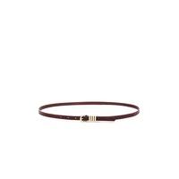 Skinny Faux Leather Belt