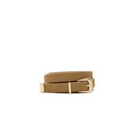 Skinny Faux Leather Belt