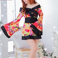 sklv womens polyester kimono uniforms ultra sexysuits nightwearlingeri ...