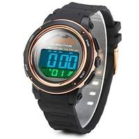 SKMEI Men\'s Sport Watch Wrist watch Digital Watch LCD Calendar Water Resistant / Water Proof Alarm Solar Luminous Stopwatch Digital Rubber