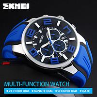 SKMEI Quartz Wristwatches Fashion Sport Stop Watch Auto Date 30M Waterproof Clocks Relogio Masculino Male Brand Watches