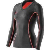 skins womens pacer a200 top long sleeve compression base layers