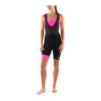 Skins Cycle Women\'s DNAmic Bib Shorts - Black/Magenta - S