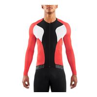 skins cycle mens tremola due long sleeve jersey blackwhitered l