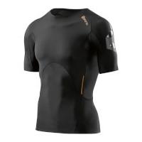 skins a400 mens compression short sleeve top oblique xs