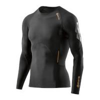 Skins A400 Men\'s Compression Long Sleeve Top - Oblique - XL