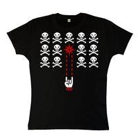 Skull Invaders - Womens T Shirt