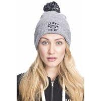 skinny chimp chunky bobble beanie one size grey