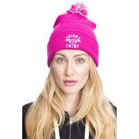 Skinny Chimp Chunky Bobble Beanie One Size Pink