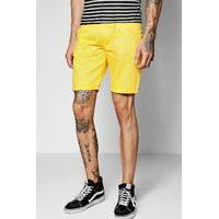 Skinny Chino Short - mustard