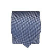 sky blue micro check 100 silk tie